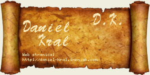 Daniel Kral vizit kartica